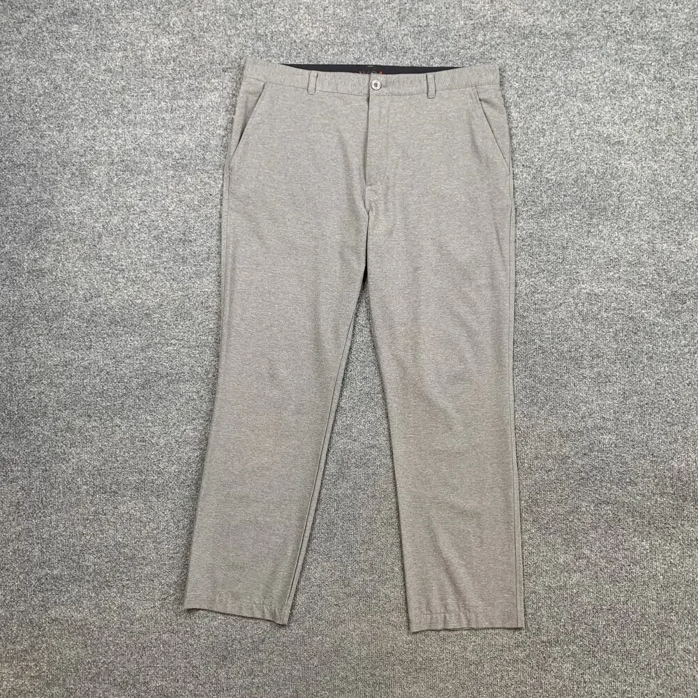 Johnston & Murphy Pants Mens 36 Grey XC4 Golf Performance Lightweight Golf Chino